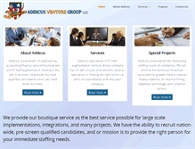 Tablet Screenshot of addicusventuregroup.com